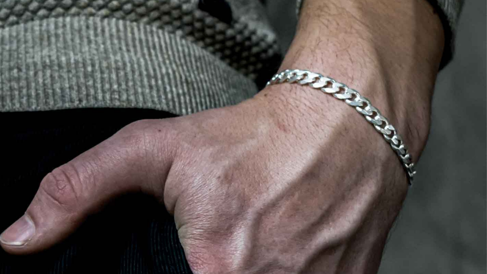 Männer Armbänder Silber