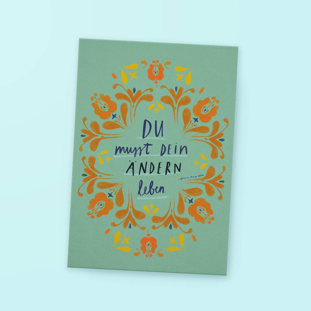 Postkarte »Ändern leben«