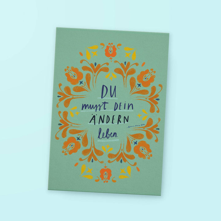 Postkarte »Ändern leben«