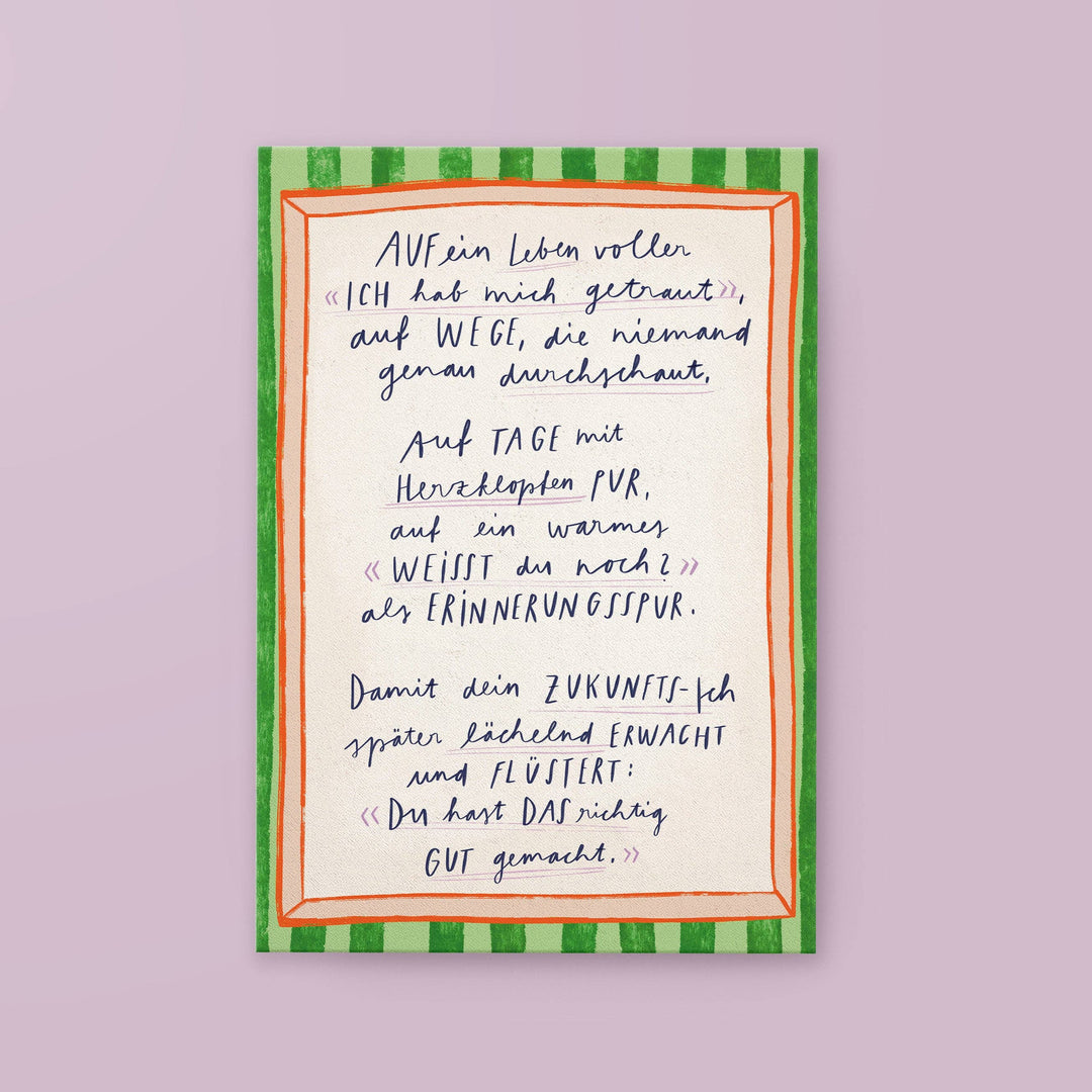 Postkarte »Ein Leben«