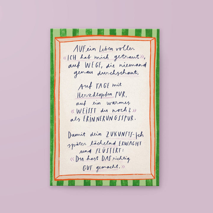 Postkarte »Ein Leben«