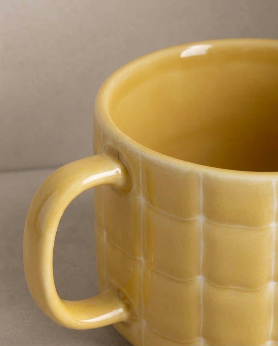 Pool Stoneware Mug 450ml Amber