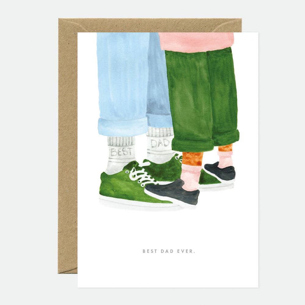 Best Dad Socks - Father's day Greeting card
