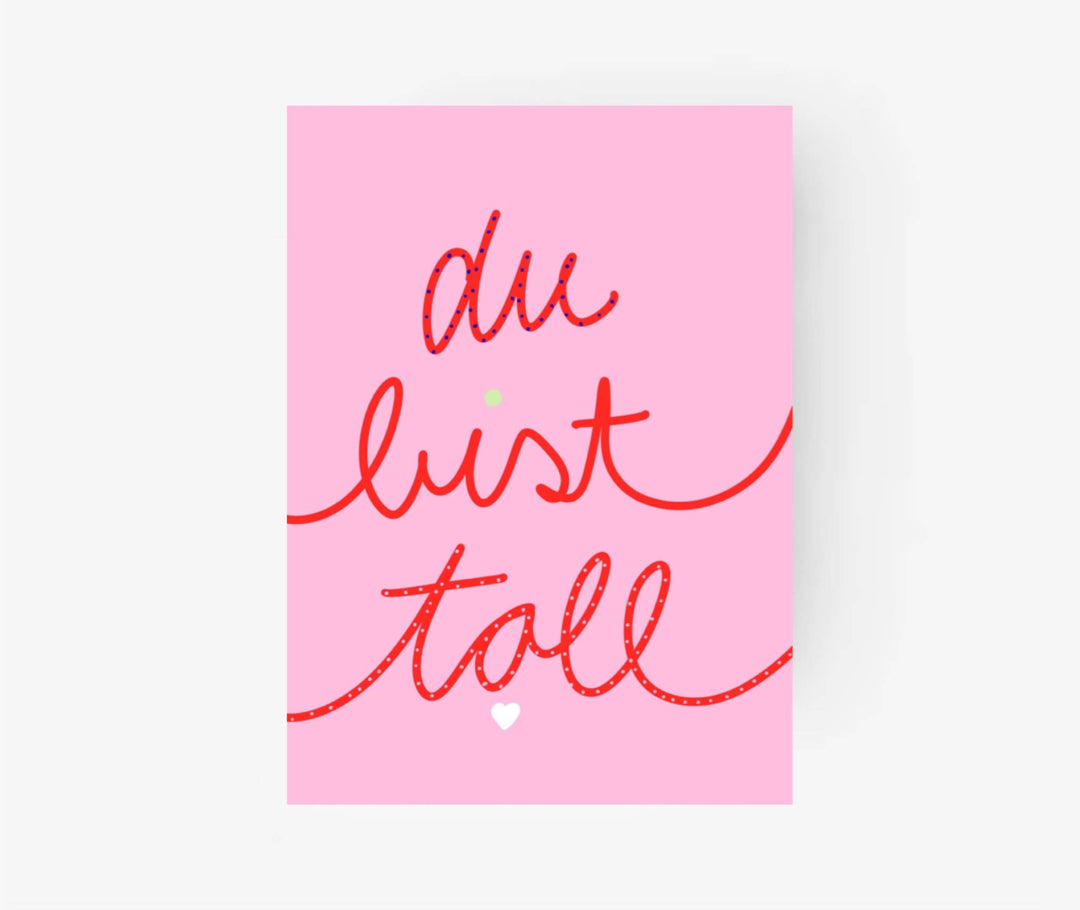 Postkarte * du bist toll*