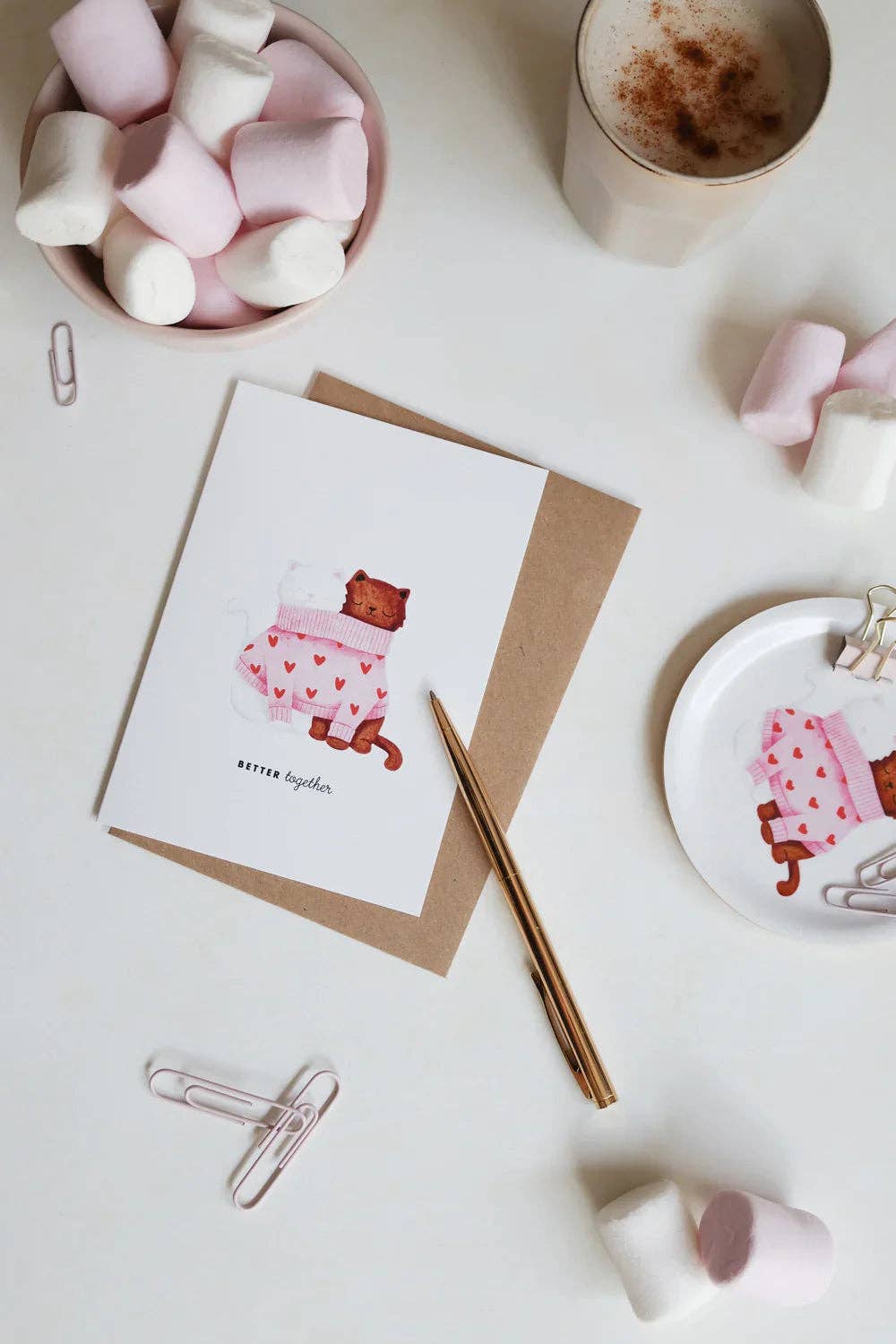 Better together cats - Greeting card