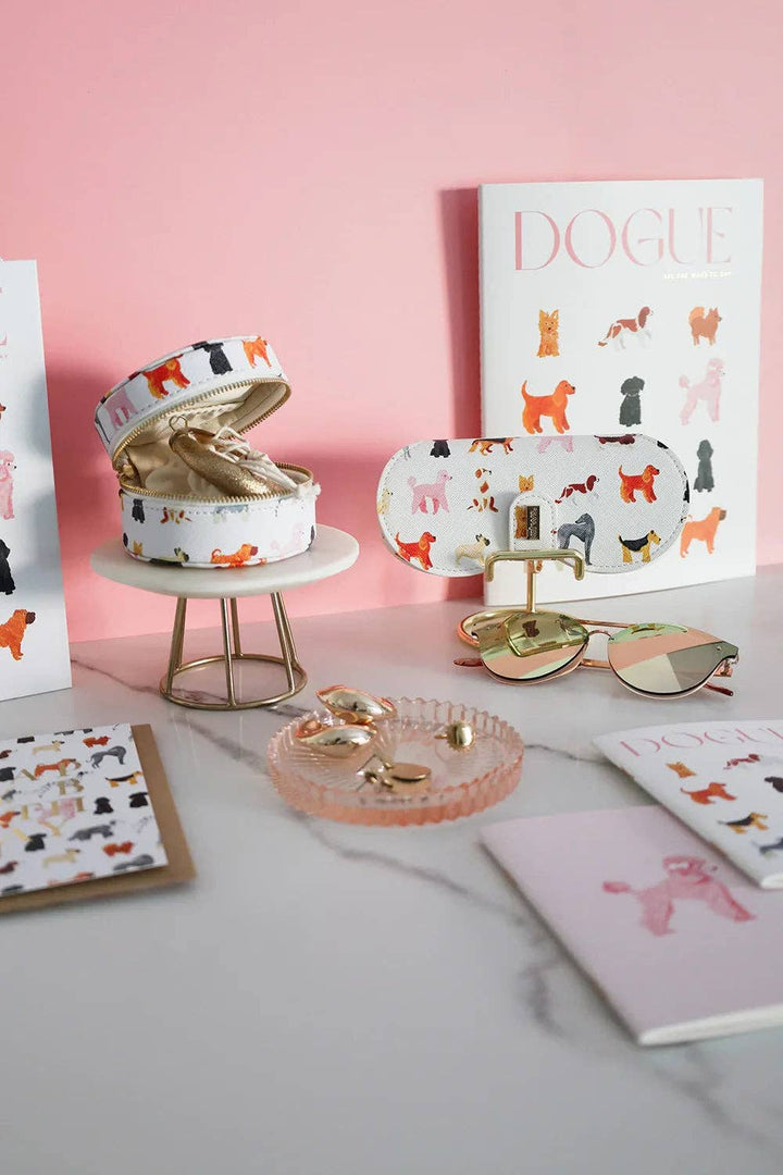 Birthday dogs pattern - Greeting card - Gold Foil