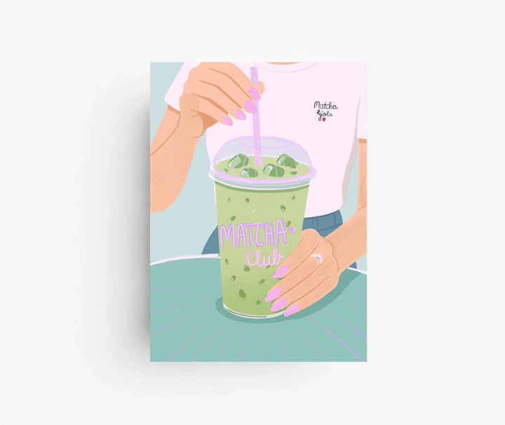  Matcha Club Postkarte 