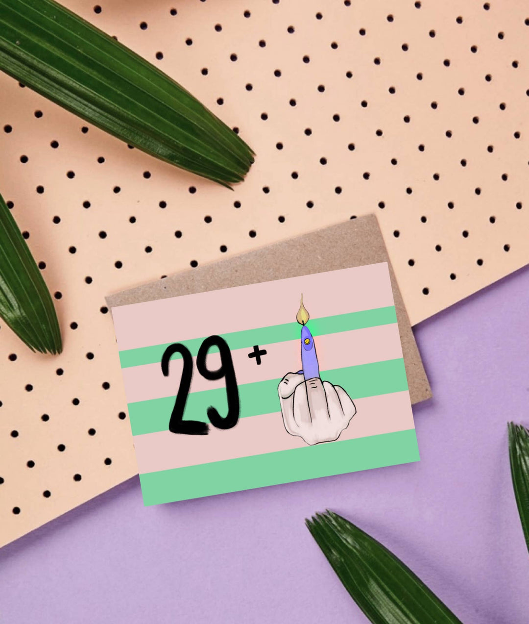 Postkarte * Happy Birthday 29 plus*