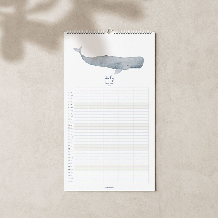 2027 Familienkalender Wale und Delfine