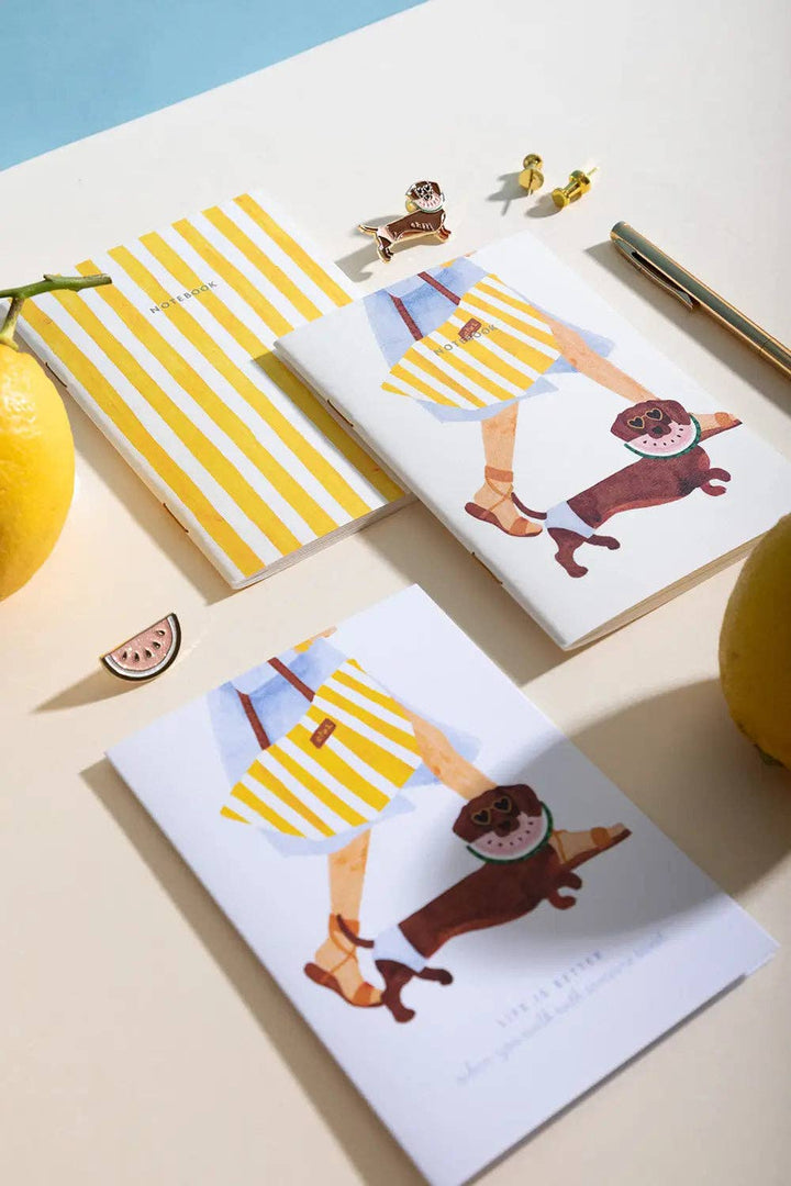 Summer dachshund - Greeting card
