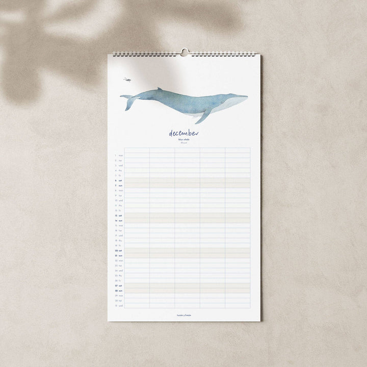 2027 Familienkalender Wale und Delfine