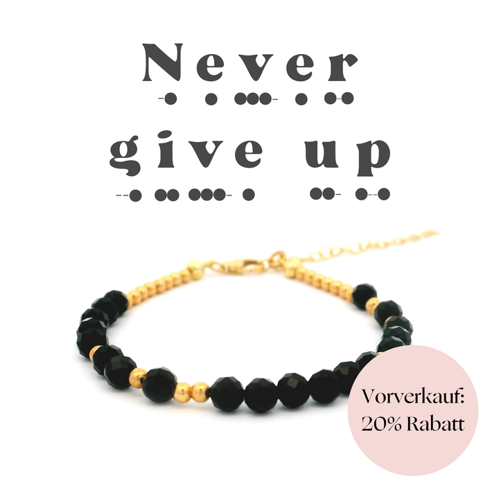 Armband Code Of "Never give up"