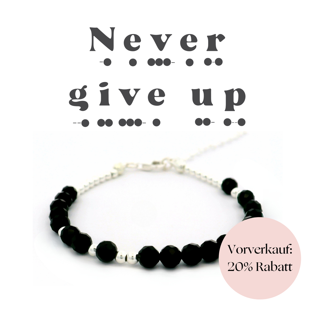 Armband Code Of "Never give up"