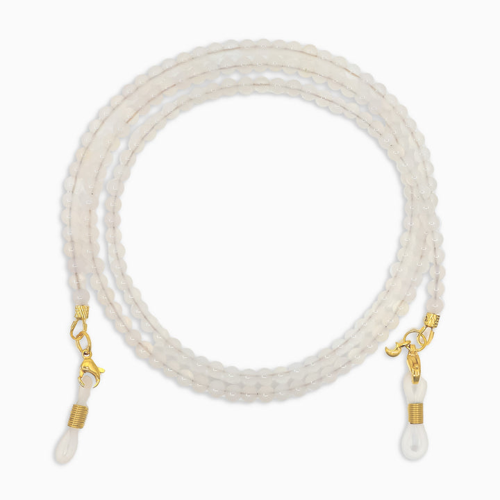 Brillenband Naia Weisser Achat Klein