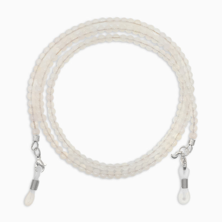 Brillenband Naia Weisser Achat Klein