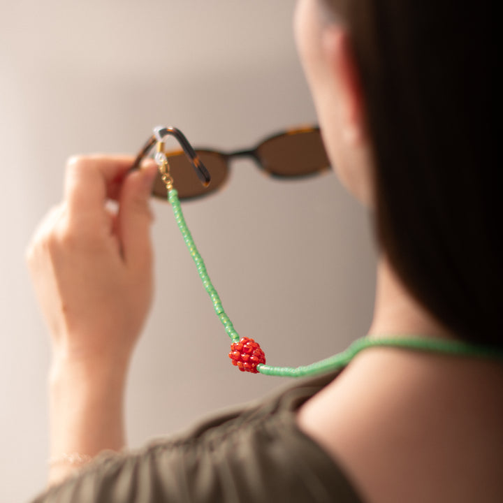 Cordon à lunettes Raspberry