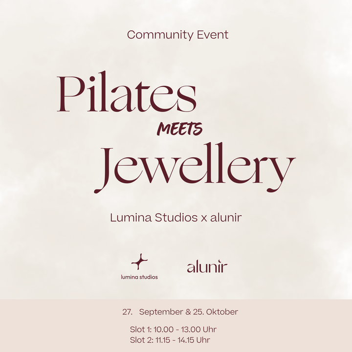 Community Event: Pilates & Jewellery – alunir × Lumina Studios