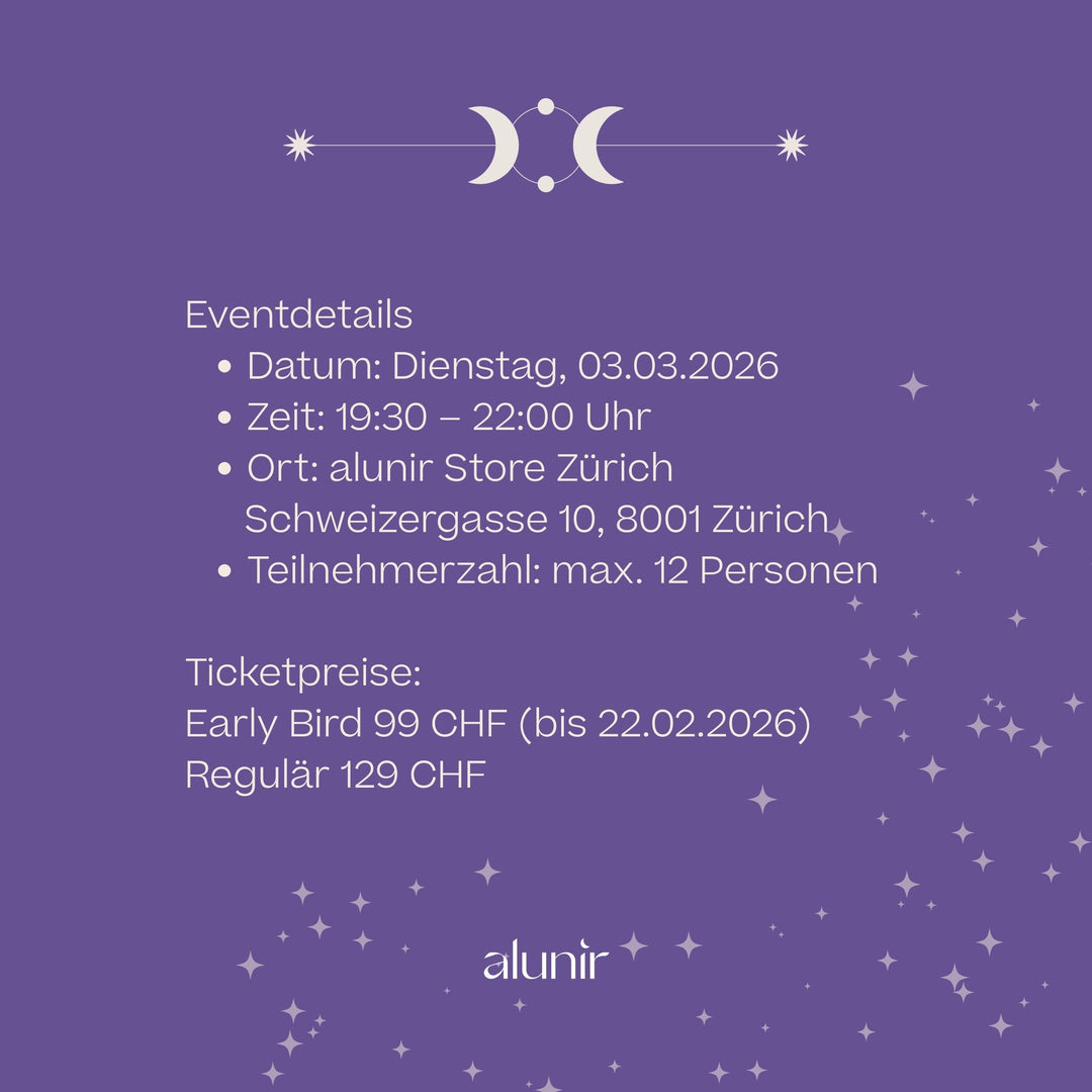 Community Event alunir Store Zürich - Your Moon x Your Magic 🌕