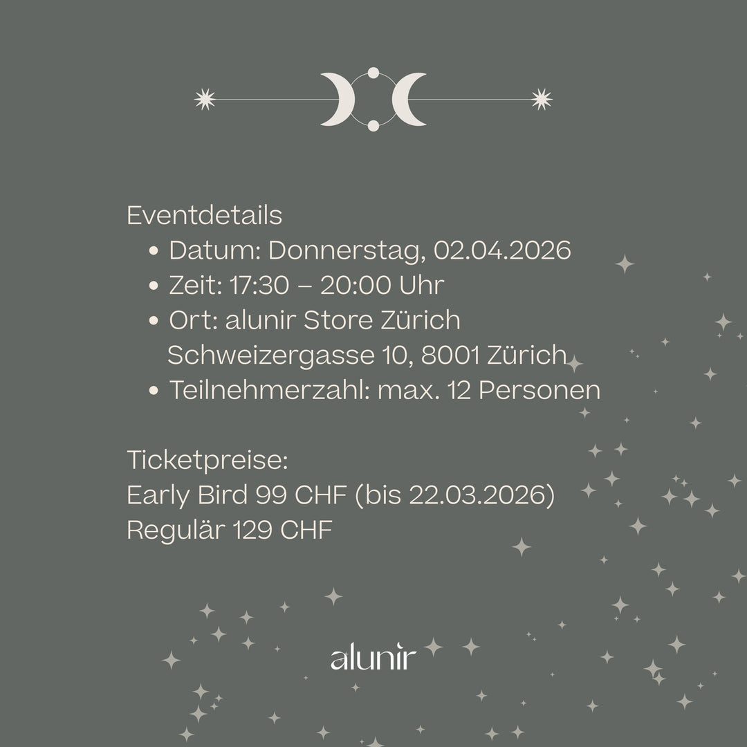 Community Event alunir Store Zürich - Your Moon x Your Magic 🌕