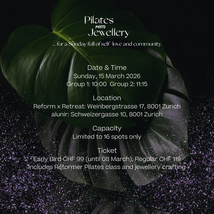 Community Event Pilates meets Jewellery – Reform x Retreat & alunir