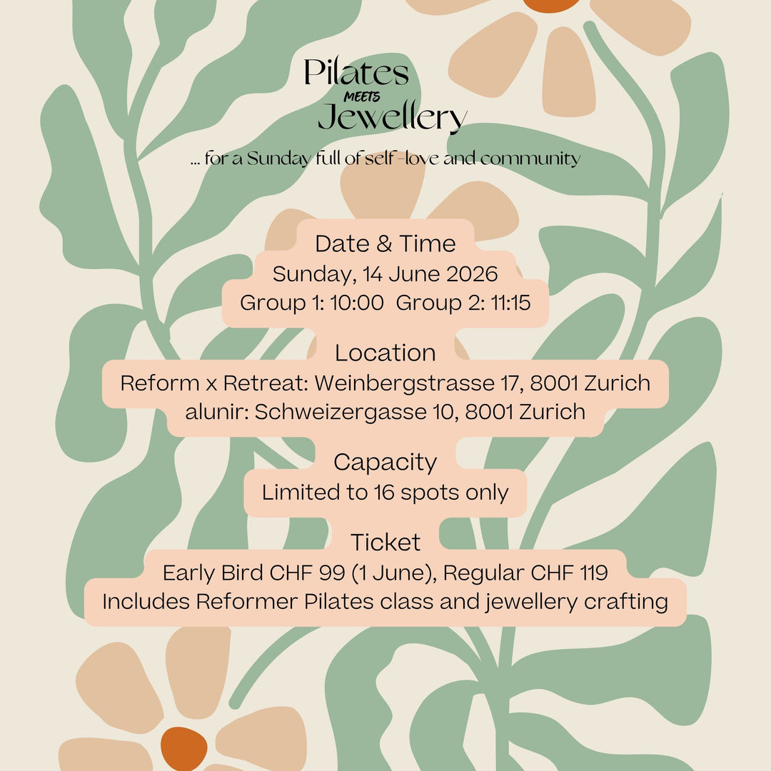 Community Event Pilates meets Jewellery – Reform x Retreat & alunir