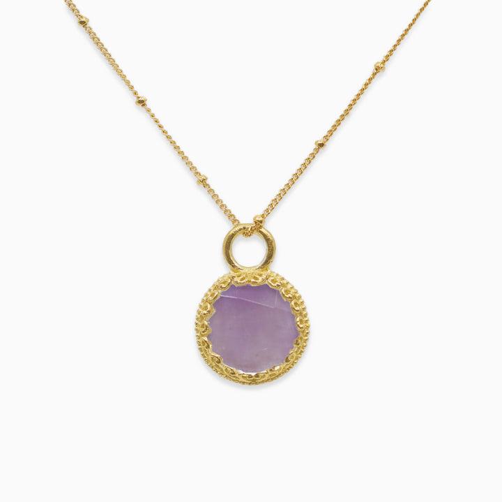 Halskette Rea Amethyst- Rund
