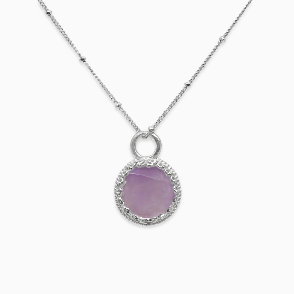 Halskette Rea Amethyst- Rund