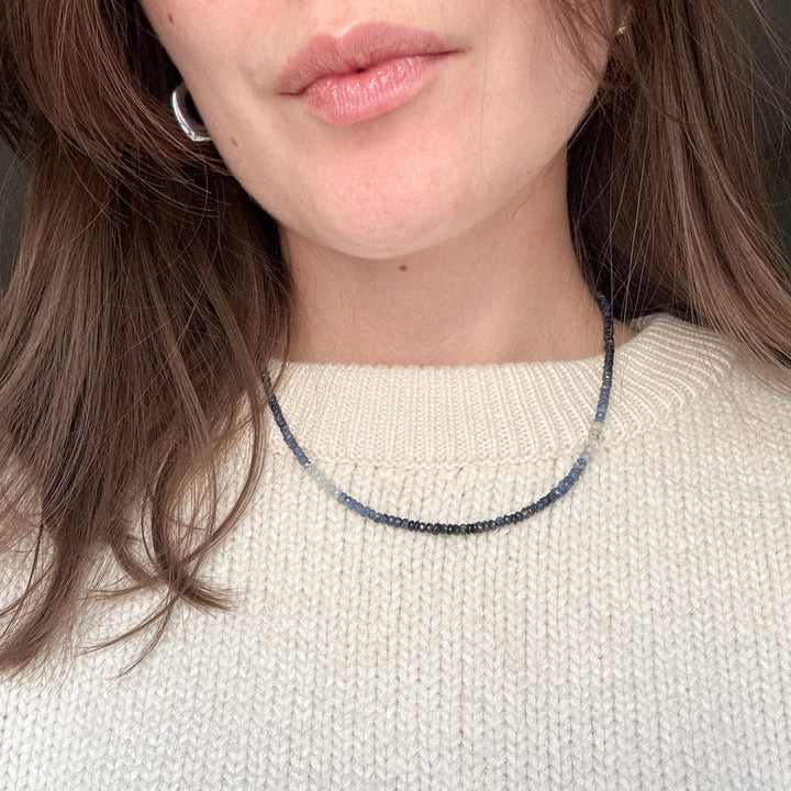 Halskette Saphir