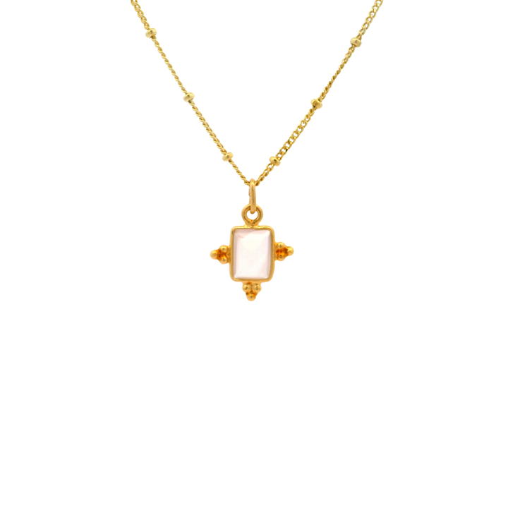 Halskette Zoey Rosenquarz