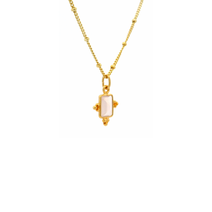 Halskette Zoey Rosenquarz