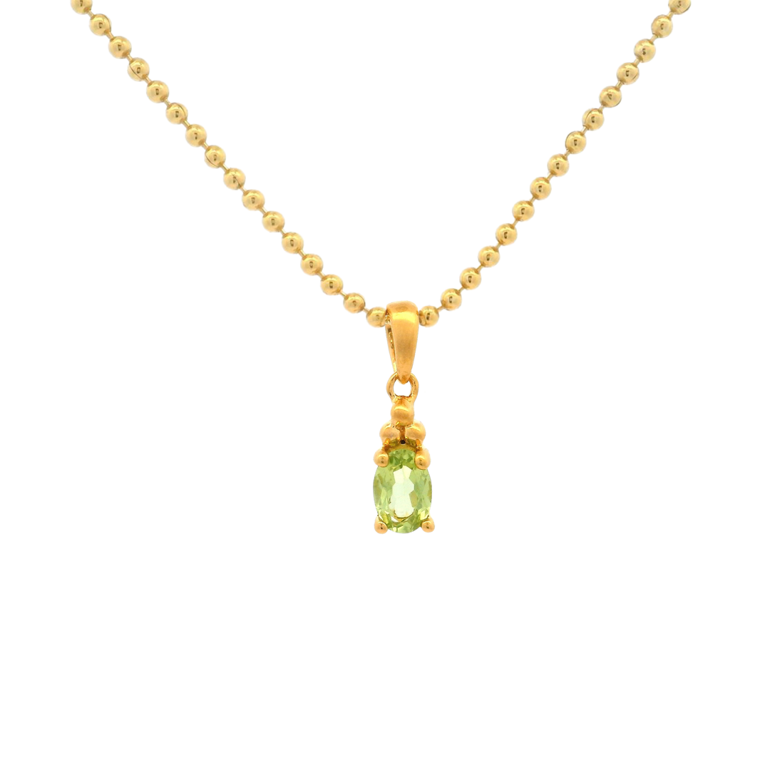 Collier Birthstone août – Péridot