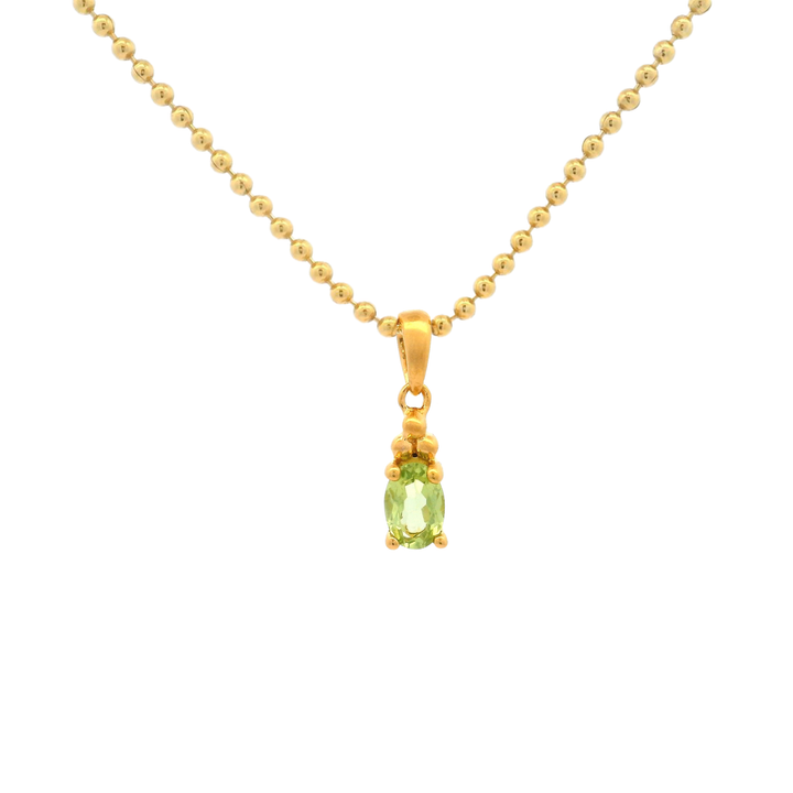Collier Birthstone août – Péridot