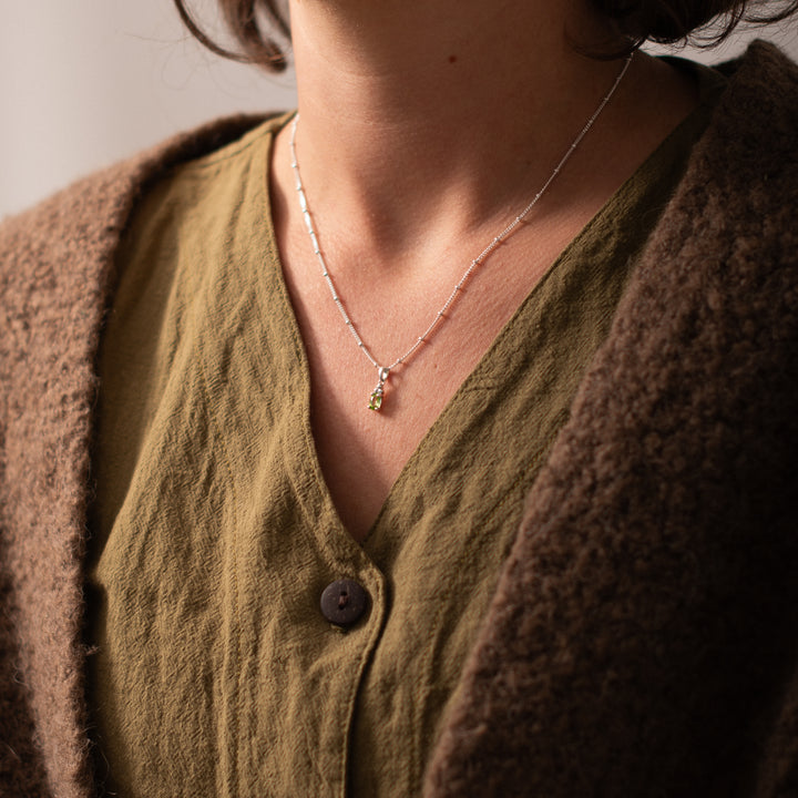 Collier Birthstone août – Péridot
