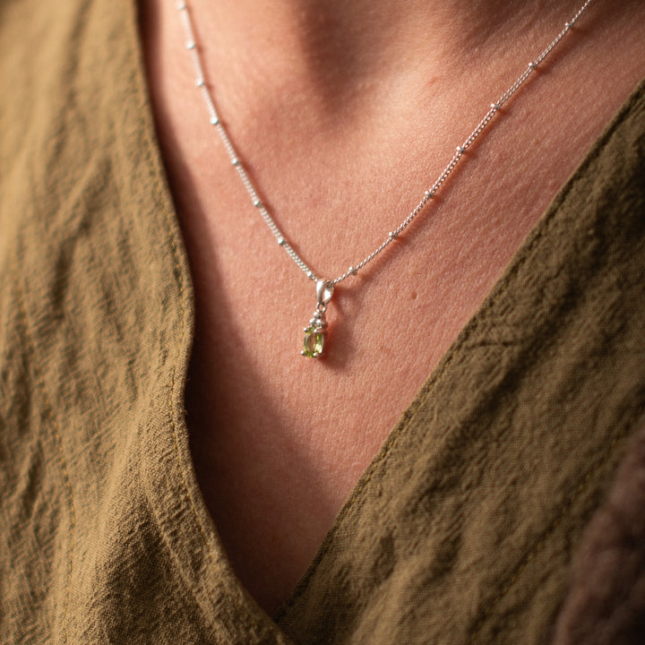 Collier Birthstone août – Péridot