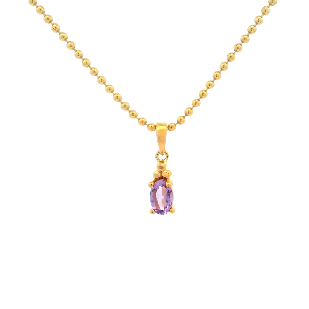 Halskette Birthstone Februar – Amethyst