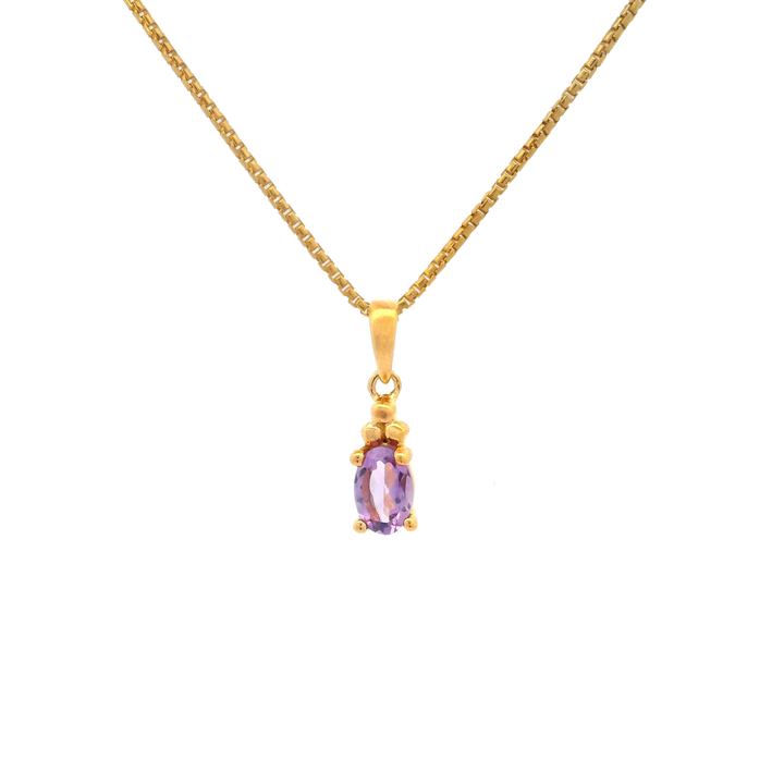 Halskette Birthstone Februar – Amethyst