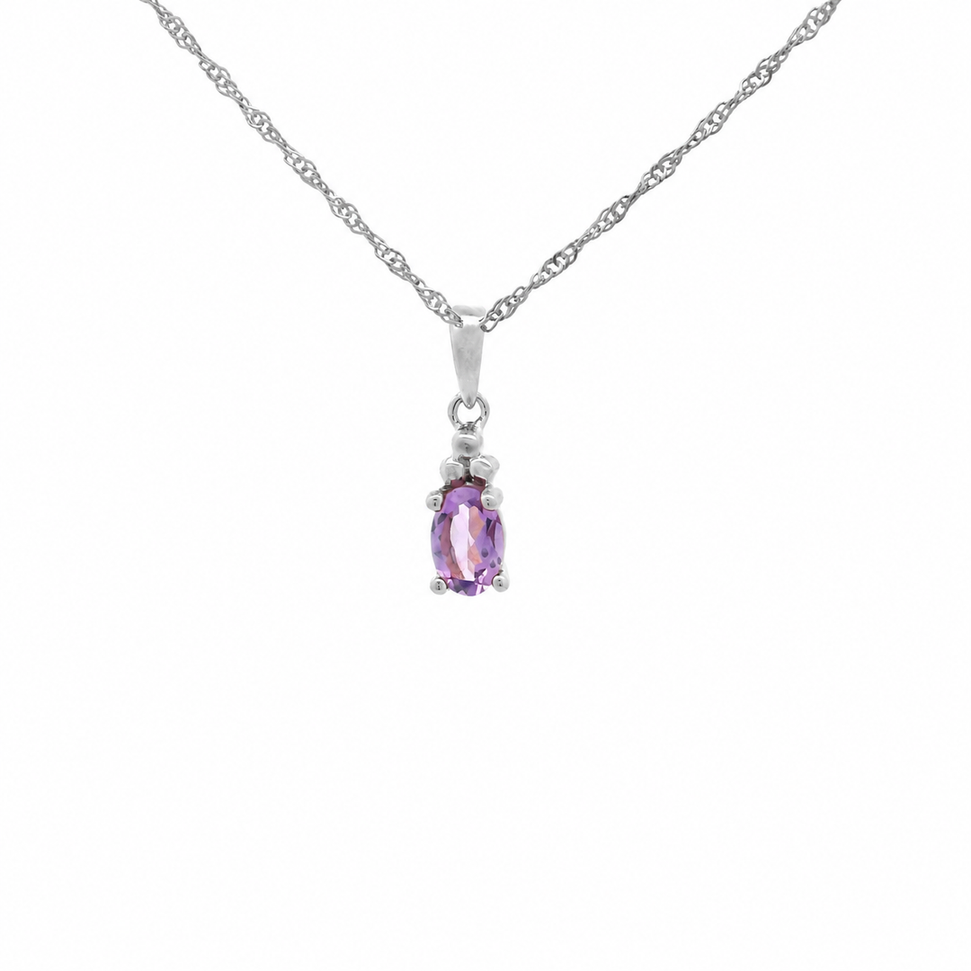 Halskette Birthstone Februar – Amethyst