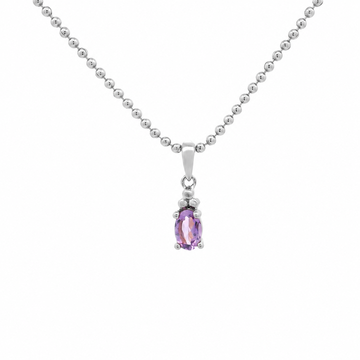 Halskette Birthstone Februar – Amethyst
