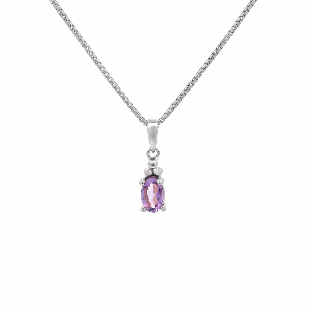 Halskette Birthstone Februar – Amethyst