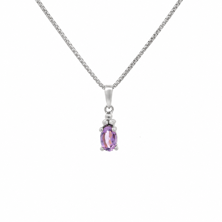 Halskette Birthstone Februar – Amethyst