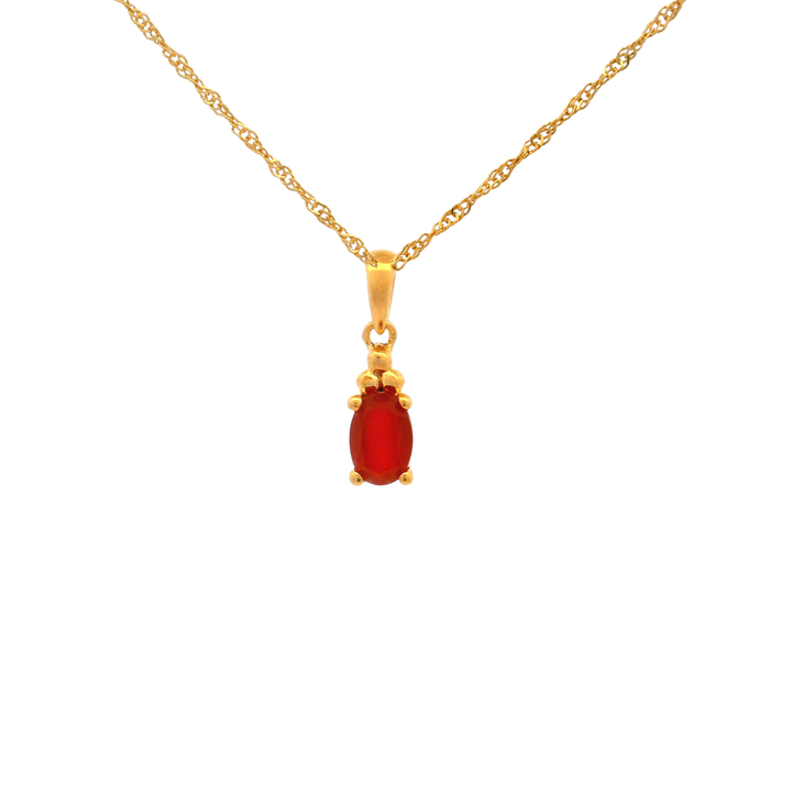 Halskette Birthstone Juli – Karneol