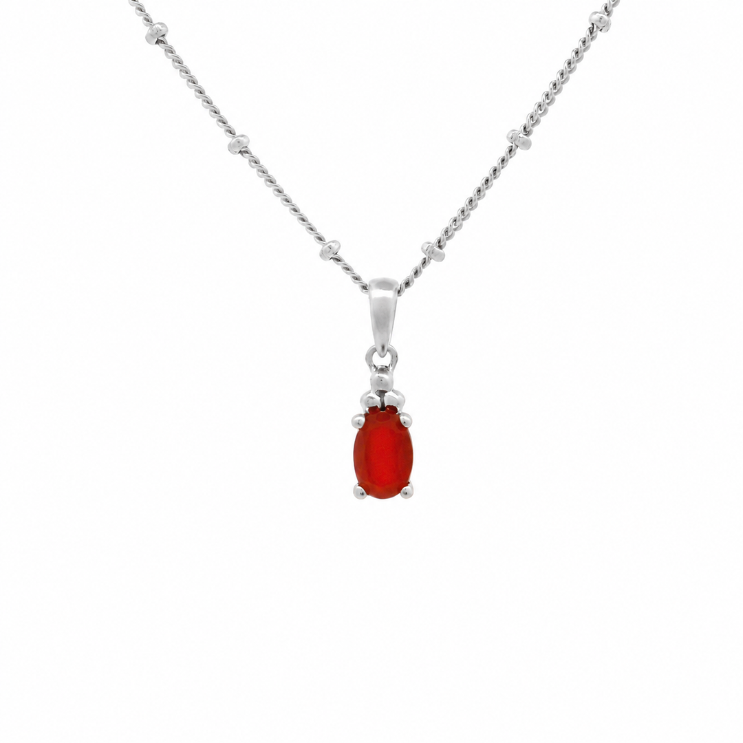 Halskette Birthstone Juli – Karneol