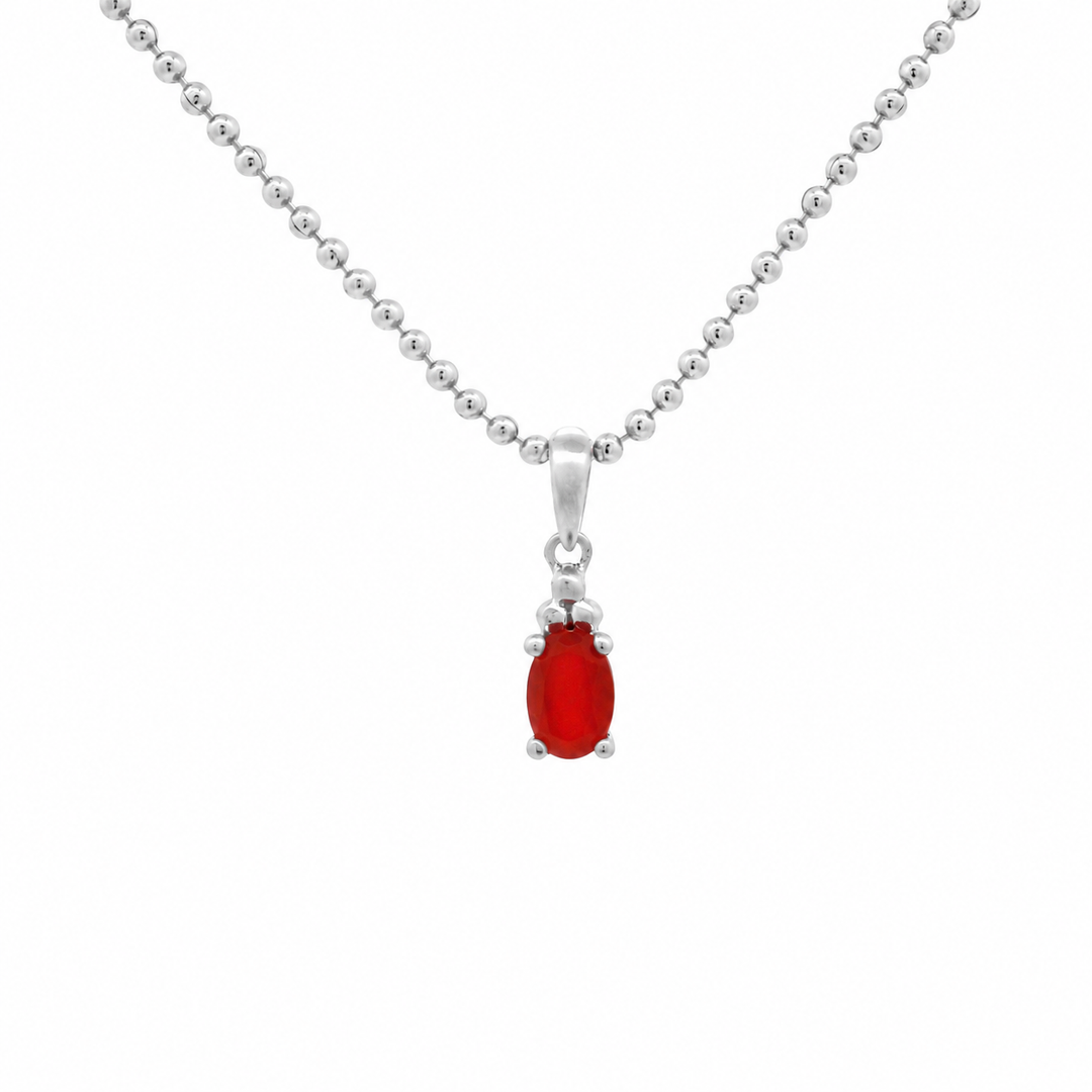 Halskette Birthstone Juli – Karneol