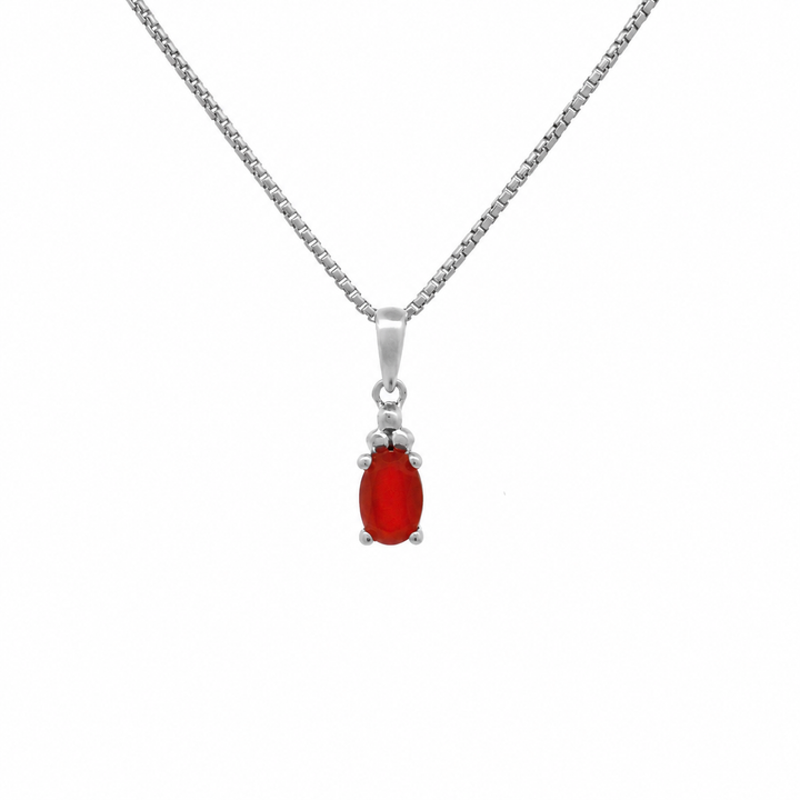 Halskette Birthstone Juli – Karneol