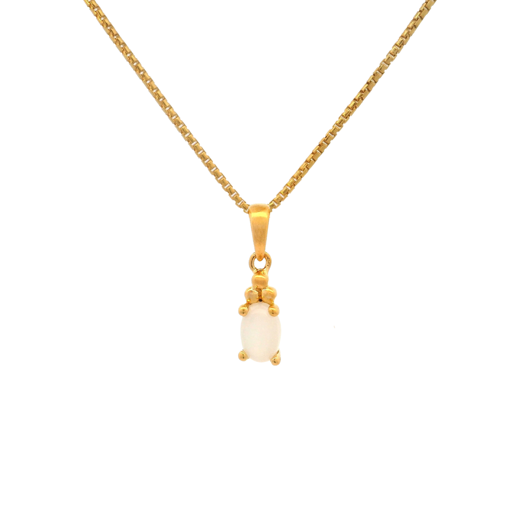 Halskette Birthstone Juni – Mondstein