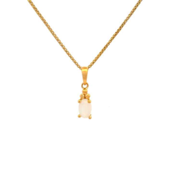 Halskette Birthstone Juni – Mondstein