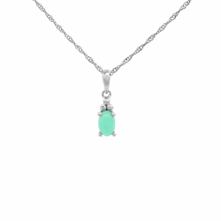Halskette Birthstone Mai – Chrysopras