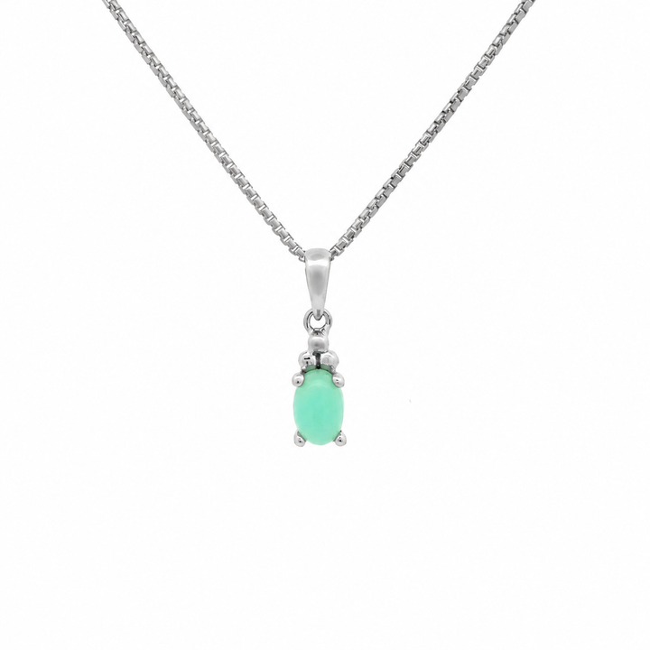 Halskette Birthstone Mai – Chrysopras