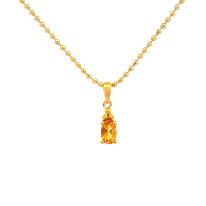 Halskette Birthstone November – Citrin