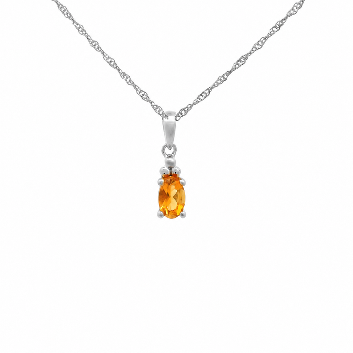 Halskette Birthstone November – Citrin
